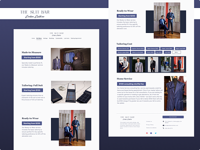The suit bar website- Suit menu page brands figma redesign suit website suits ui ui ux design website design