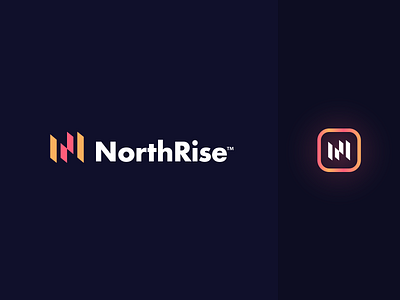 NorthRise abstract logo app app logo branding branding agency ecommerce ecommerce logo growing logo logo design logo design agency logo designer luxury band minimal brand n letter n logo startup logo tech company tech logo top designer