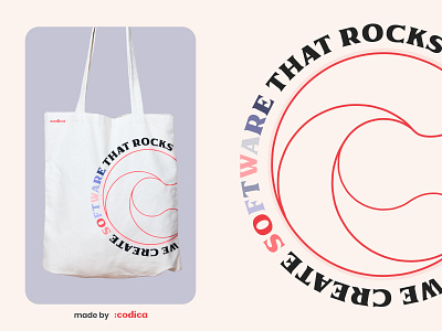 Codica Branded Promo - Eco Bag bag design branding design eco graphic design illustration merch vector
