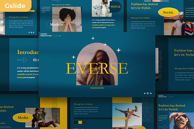 Everse Multipurpose Template clean colorful company corporate google slides keynote modern multipurpose multipurpose template photography pitch deck portfolio powerpoint presentation studio template unique web design web development website