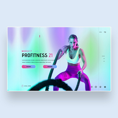 Profitness 21 Ui Design Concept branding design graphic design illustration logo photography ui ui design ui designer ux ux design ux designer web design web designer