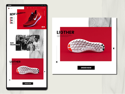Website Design Shoe Launch appdesign application ui uiux uiuxdesign userexperience userinterface userinterfacedesign ux webdesign website websitedesign