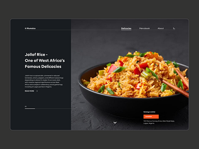 Mumsico - Food Web App design exploration figma food minimal ui ux web webdesign