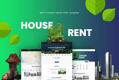 HouseRent apartament app design factory garage graphic design house logo message office rent rental rooms sublet ui ui design ux ux design warehouse website