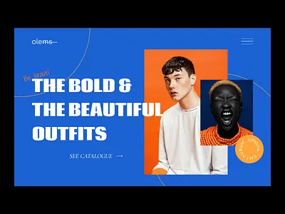 Fashion e-commerce colours design fashion landing page photography store typography ui ux web design web site website