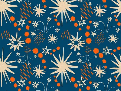 Spark pattern blue designpattern design pattern print spark stars surfacedesign
