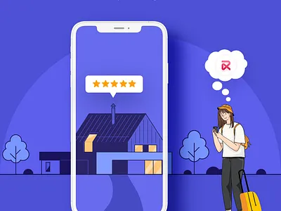 Help your users rate the property after their stay using RentALL branding ui