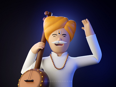 Wari - A Path to Hope 3d character 3d character design 3dart 3dillustration blender3d cinema4d design graphic design illustration maharashtra marathi designs ui uiux visual design webdesign webillustration