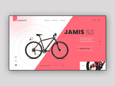 Bike ui ux web design