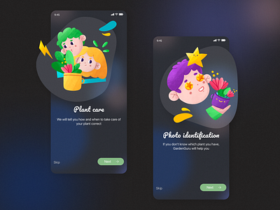 GardenGuru - care for indoor plants adobe illustrator after effects android animation app design figma graphic design illustration ios motion ui ux