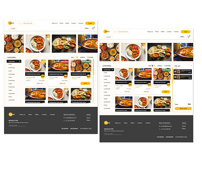 Indian restaurant website design - product page branding colors design icon illustration logo typography ui ux vector