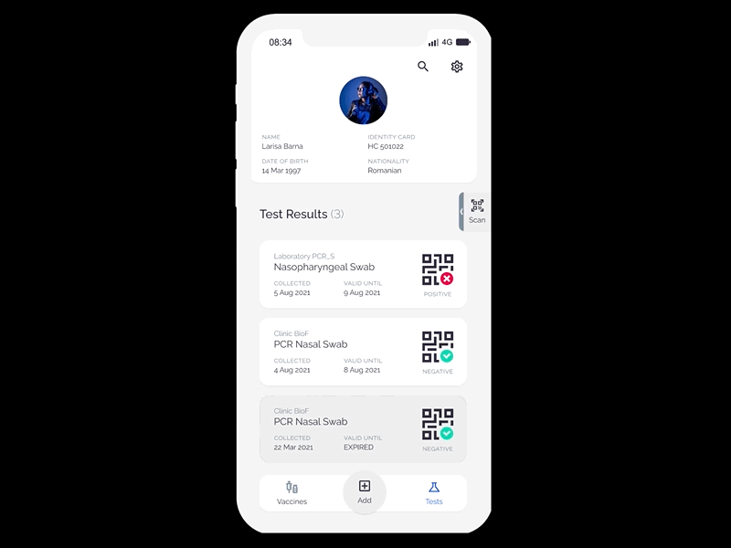 Example of QR-mID App Iterations