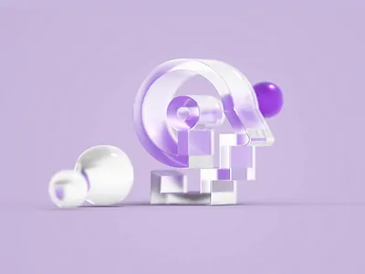 Icons 3d 3d icons branding c4d cinema4d design frosted glass illustration octane purple ui