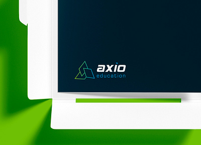 Axio Education Logo Design 3d dimensional arrow logo branding education logo illustration logo mark logodesign logotype minimal triangle shape