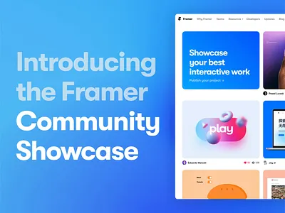 Framer Community Showcase 3d animation community figma framer graphic design interactive motion graphics prototype sketch ui website