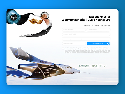 Virgin Galactic - Website UI app ui blue design galactic graphic design illustration logo nasa space space ui spacex ui ux ui ux design ui design ui ux user interface virgin web ui website ui