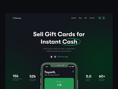 Apexpay Website Header Exploration app design fintech app flat header page design landing page mobile app mobile app website ui ui ux uidesign ux website