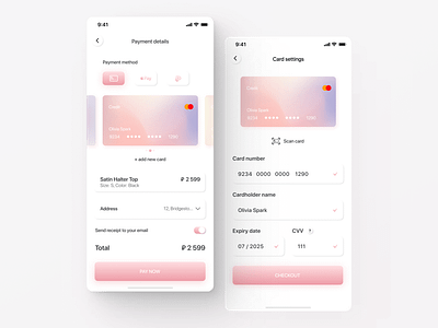 Credit Card Checkout - Daily UI app challenge checkout credit card daily dailyui figma payment ui