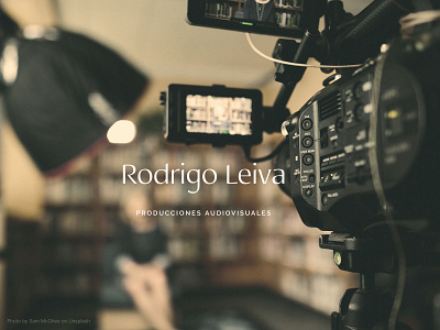 Rodrigo Leiva audiovisual brand brand design brand identity branding busniess card design fancy flat illustrator logo logotype luxury prestige productor rodrigo leiva