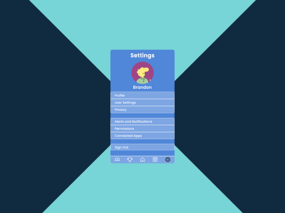 Day 7 of the #UIChallenge: Settings beginner design minimal typography ui ux