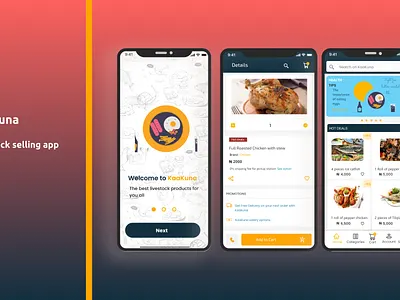 livestock selling app ui