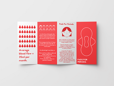 Pads For Periods branding design environment flyer graphic design icon illustration illustrator instructions leaflet periods sanitary sustainability sustainable typography vector