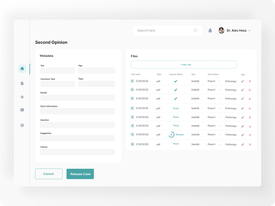We Path case design doctor form frontend medical ui uiux website