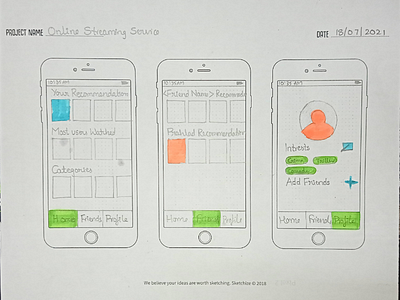 Online Streaming Services Paper Prototype Low Fidelity Prototype 3d animation app branding design graphic design icon illustration logo low fidelity prototype minimal motion graphics paper prahlad prahlad inala prototype ui ux vector