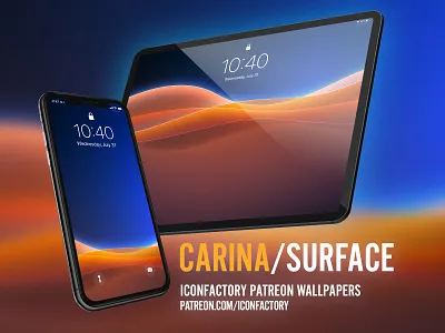 Carina Surface Wallpaper abstract design fluid home screen iconfactory illustration james webb lock screen nasa nebula patreon space wallpaper