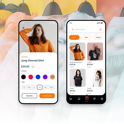 Shopping App app graphic design ui ux