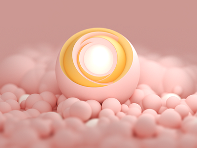 Pink heart 2021 3d ball cinema cinema4d heart inner inside inspiration light me mood orange pink render render3d visualization white world yellow