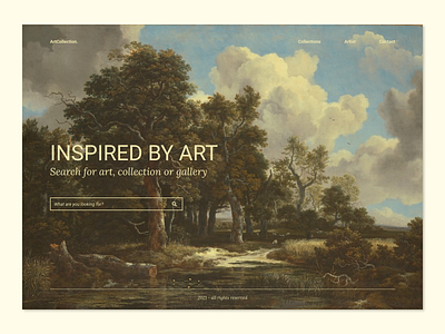 Inspired by Art art clean design ui uidesign uiux ux website websitedesign