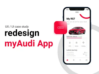 myAudi redesign case study design figma mobile ui ux