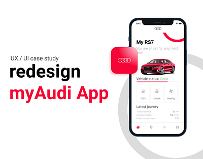 myAudi redesign case study design figma mobile ui ux