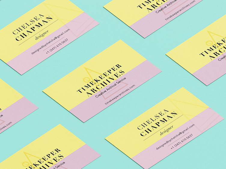 Timekeeper Archives Business Card // CHELCHA by Chelsea Chapman on Dribbble