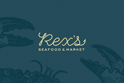 Rex's Seafood & Market art branding design food identity logo restaurant