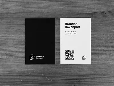 Doerksen & Davenport / Business Cards branding business card photo print