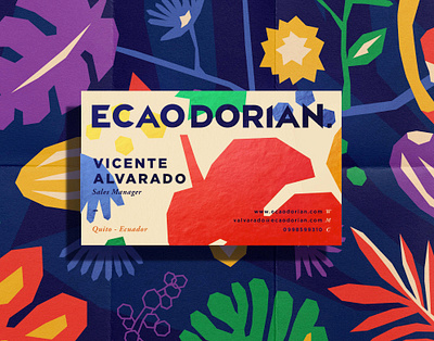 Ecaodorian Business Card. brand branding card design graphic design illustration logo type typography ui ux vector