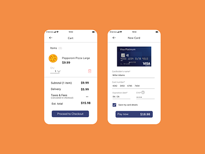 Credit Card Checkout - DailyUI Day 002 app dailyui design ui ux