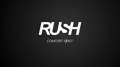 Rush branding design logo typography