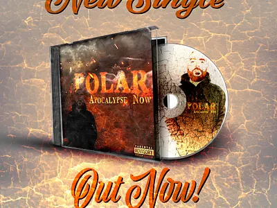 Cover Design: Polar - Apocalypse Now (Single Release) advertisement album cover apocalypse apple pencil branding cd client design fire hip hop illustration industry music now out now rapper single release