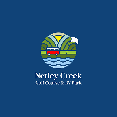 Golf Course & RV Park Logo branding design golf graphic design logo park