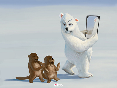 ice Bear and Beavers 3d adobe illustrator animals animation branding designs drawing graphic design hand drawn illustration