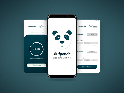 Kiutpanda Logo illustration typography ui ux vector