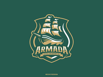 ARMADA armada basball design esportlogo esports footballlogo gaming gaminglogo illustration logo mascot mascot logo pirates pirateslogo rugbylogo ship shiplogo sportslogo teamlogo volleyballlogo