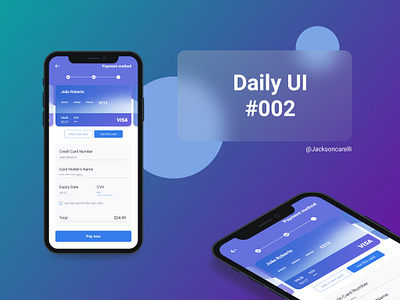 Daily UI #002 - Credit Card Checkout creditcard dailyui graphic design ui