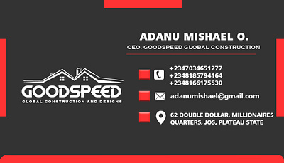 Complementary card (back) branding design photoshop