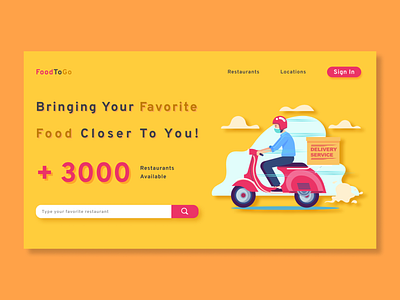 Deliver Food Web Design ui web design