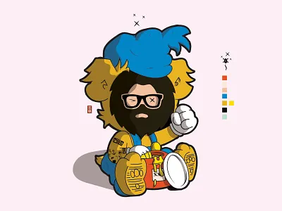 WIP - Bamse, the world's strongest bear. bamse design illustration japan malmö reizōko softa.nu sweden tokyo