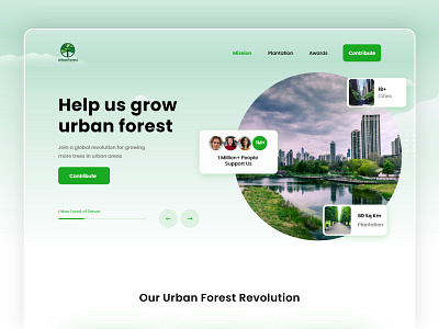 Urban Forest Website Design central park change city city park climate climate change environment forest green ngo park save environment trees urban website website design